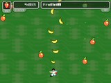 How many games have you played where Elvis fires bananas at flying oranges that turn into strawberries?