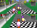 Two player racing in the traditional split-screen mode.